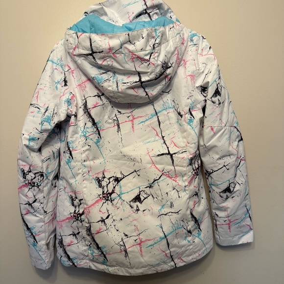 SMN Colorful Paint Splatter Winter Metropolis Ski Jacket ⁶Coat Size Medium - Picture 3 of 9